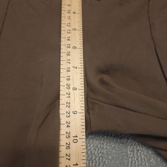 Anne Klein Women's 2  (29x29) Pants Dress Brown Pleated Stretch Trousers Career - Picture 7 of 12